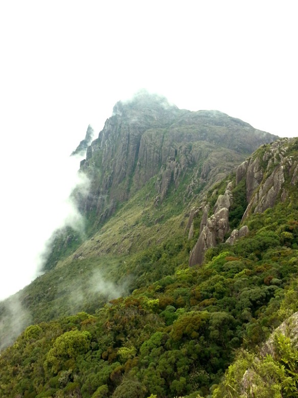A vista do Marins a partir do topo do Marinsinho.